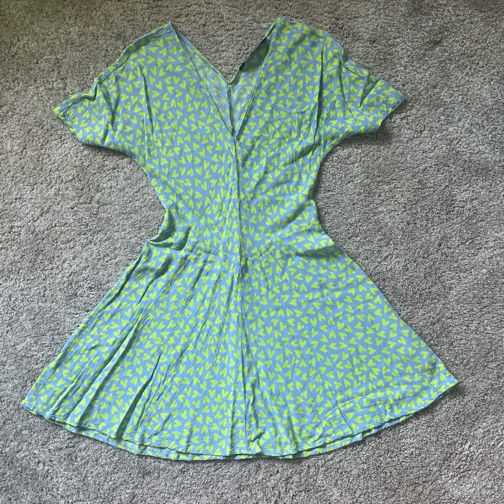 Blue and Green Heart Dress